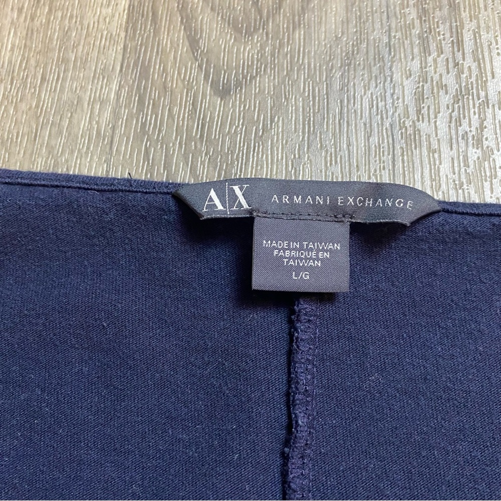 Armani Exchange Navy Striped Dress Size Large Coastal Nautical - Picture 3 of 6